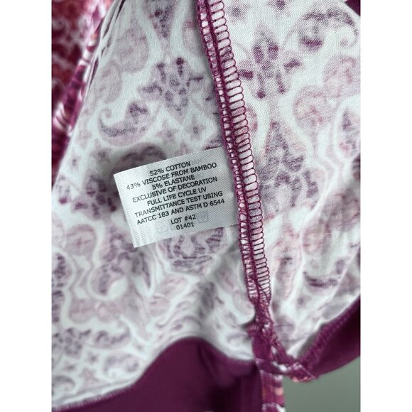 Coolibar Oceanside Tunic Dress Womens Sz M Pink UPF 50+ Beach Travel Vacation - Picture 5 of 8